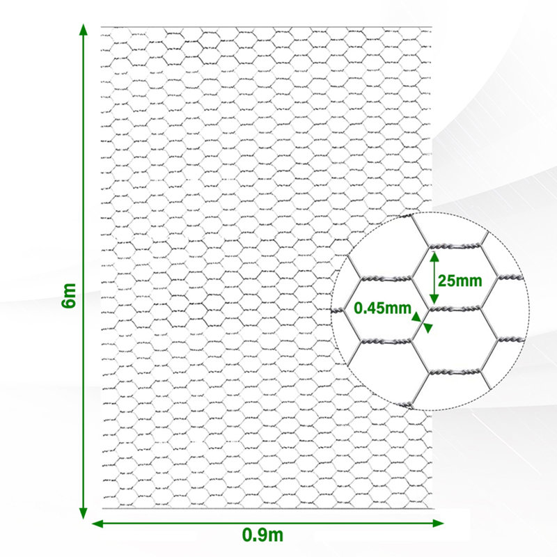 93cm H x 7cm W Metal Border Fencing