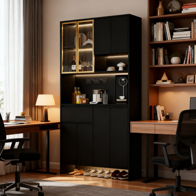 Buffet de rangement 47,24 "avec lumière DEL