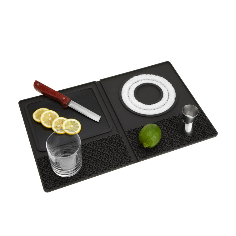 Bar Mat Spill Mat for Home Bar Decor for Home Durable Rubber 11.8