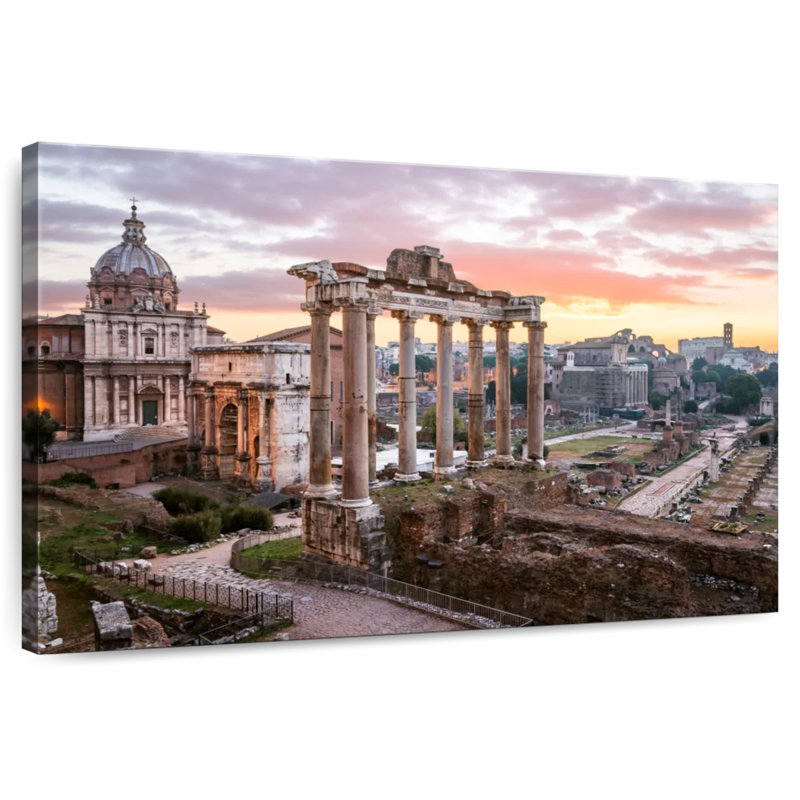 Ravi Roman Forum At Dawn, 20" H x 30" W