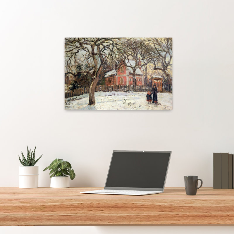 Chestnut Trees At Louveciennes, C.1871-2 Abstract Contemporary Winter Wall Art Print - Print, 40.64cm H x 60.96cm W