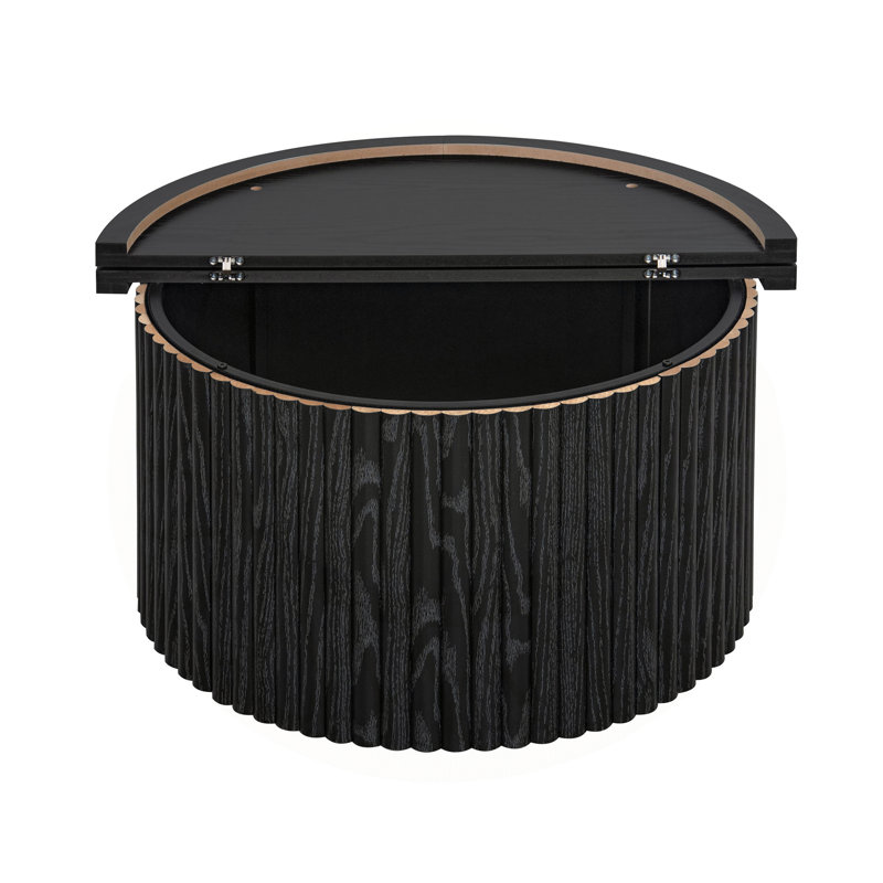 Coffee Table  ,Round Coffee Table,Modern Side Tables Accent End Table, End Table, Black