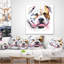 Joli chien avec une gueule ouverte - Coussin décoratif à imprimé animal