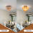 4 - Light 17'' Unique / Statement Round Flush Mount Ceiling Light With Glass-110845881