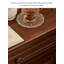 Table de chevet rétro de style américain fabriquée en bois de noyer noir massif avec bords arrondis sablés à la main, idéale pour la chambre à coucher