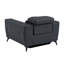 Fauteuil en cuir italien à grain supérieur avec fauteuil inclinable électrique-765461706