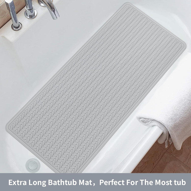 Plastic / Acrylic Shower Mat, A Little Grey