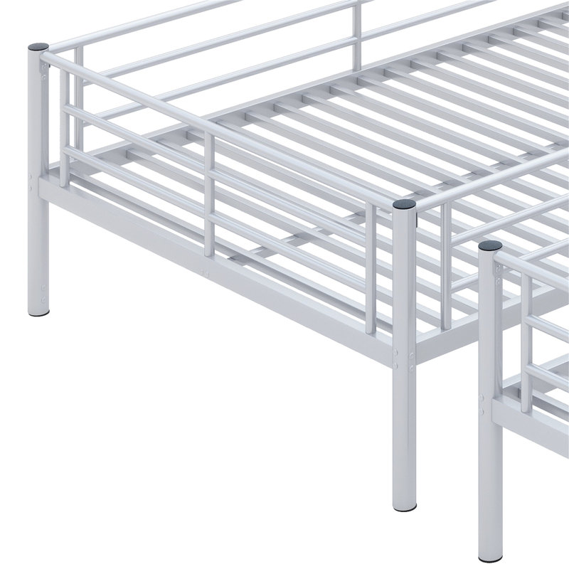 Splendora Kids Full Over Full Bunk Bed, Silver