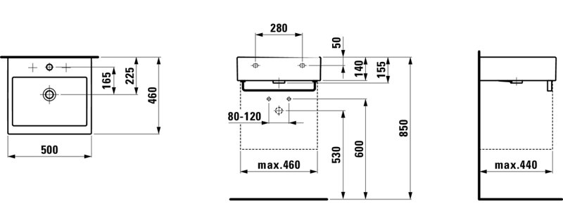 Living City 19.69'' L Bathroom Sink, Single