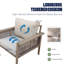 70cm Wide U-Shaped Patio Sofa with Cushions