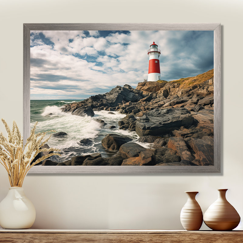 Phare de l'est du Canada II, Argent, H 12 po x l 20 po x P 1 po
