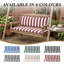108x45 cm Garden Bench Cushion with Back for 2 Seater-427449647