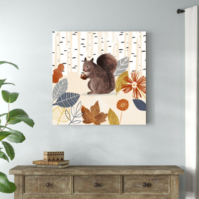 Cozy Autumn Woodland IV par Victoria Borges - reproduction d'art sur toile tendue