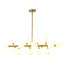 Luminaire suspendu 70,8 po - Verre - Or-1294970364