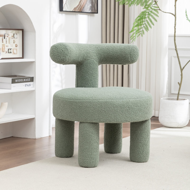 Bula Upholstered Barrel Chair, Green
