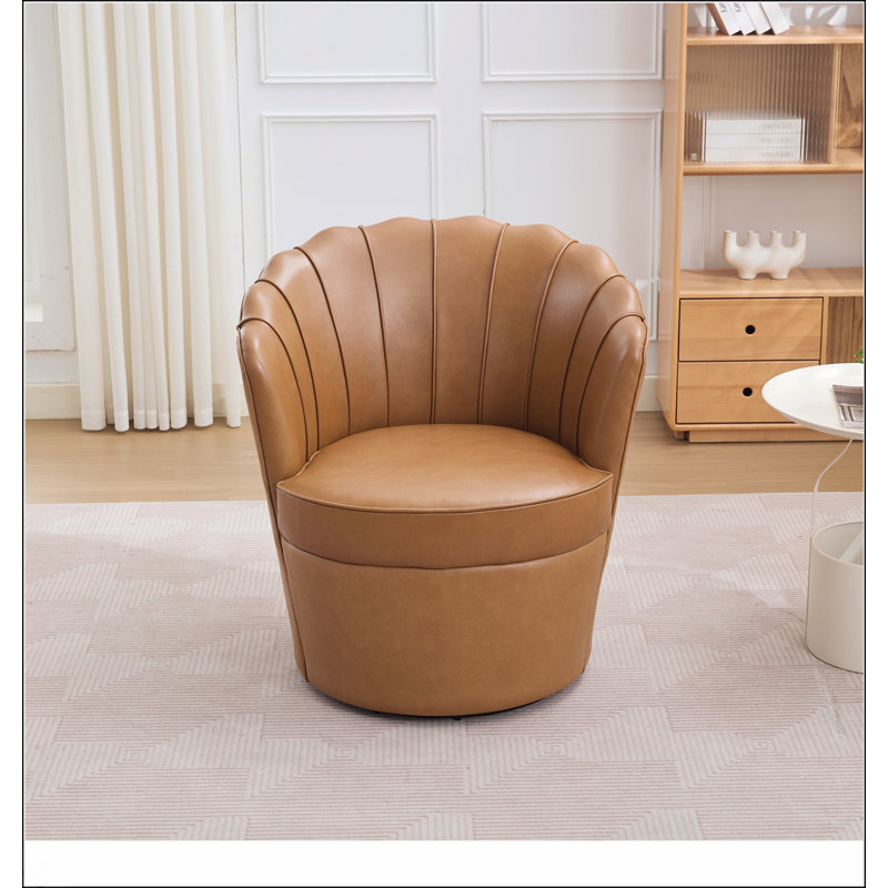 Chaise de bureau Petal, Marron clair