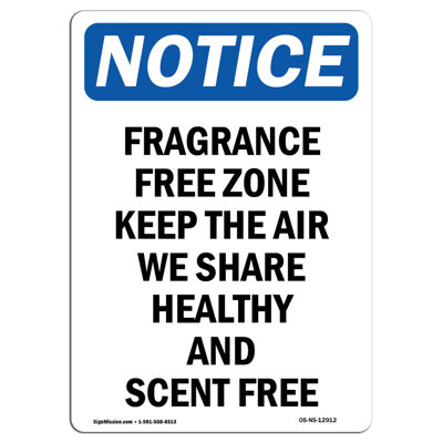 Zone sans parfum «Keep the air»