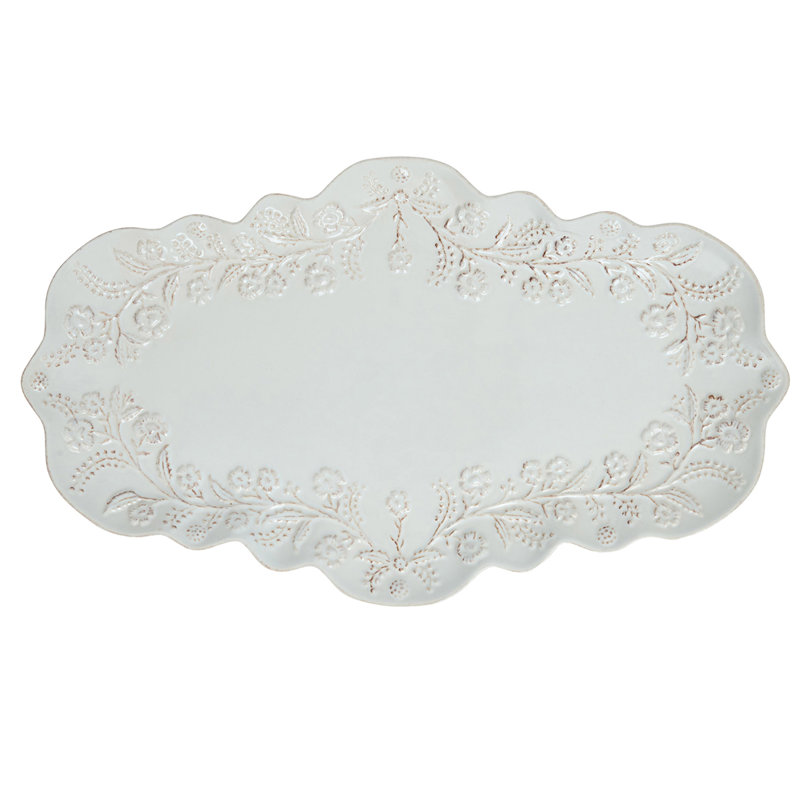 Berry & Thread Thistle 16" Tray, 0.5" H x 9.25" W x 15.75" L