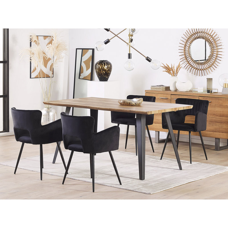 Kirssy Upholstered Dining Chair, Black