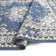 Tapis bleu Modena