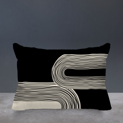 Cassie Abstract Outdoor Reversible Throw Pillow