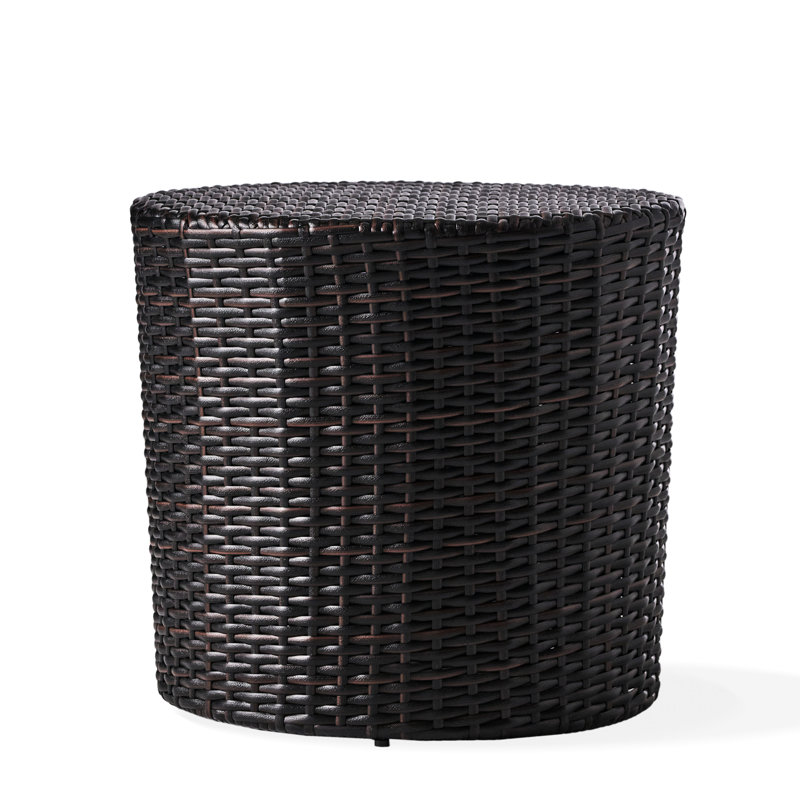 Robust Iron Frame Side Table - Withstand Outdoor Challenges Easily Compact Maximize Your Space