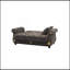 Causeuse convertible rembourrée avec rangement, gris-184875160