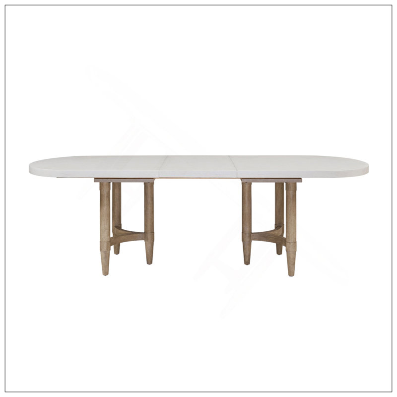 Triad Double Pedestal Dining Table With Leaf