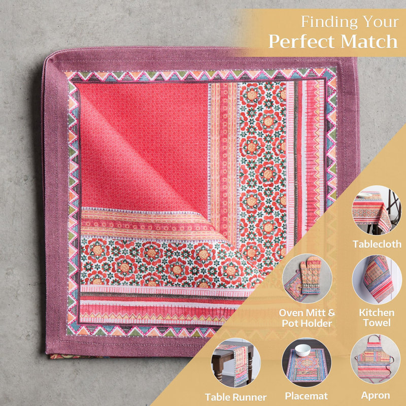Serviettes 100 % coton Ispahan Maison d'Hermine - 20 po x 20 po