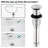Pop-up Bathroom Sink Drain Without Overflow-101313833