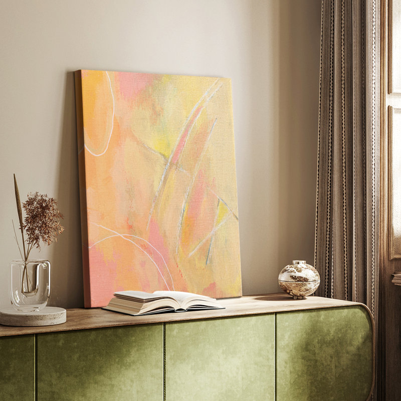 Peach Bliss III - galerie sur mesure, H 18 po x l 12 po
