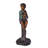 Boy Sitting On A Log With His Puppy Bronze Statue - Size: 15"L X 15"W X 35"H.