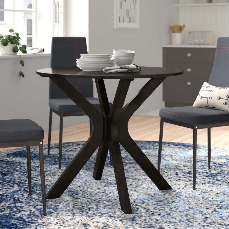 Digennaro Round Dining Table, Dark Brown, 29.9" H x 35.4" L x 35.4" W