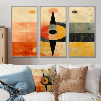 Cordt - Geometric Wall Art Living Room Set