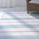 Tapis turquoise / blanc Aariz