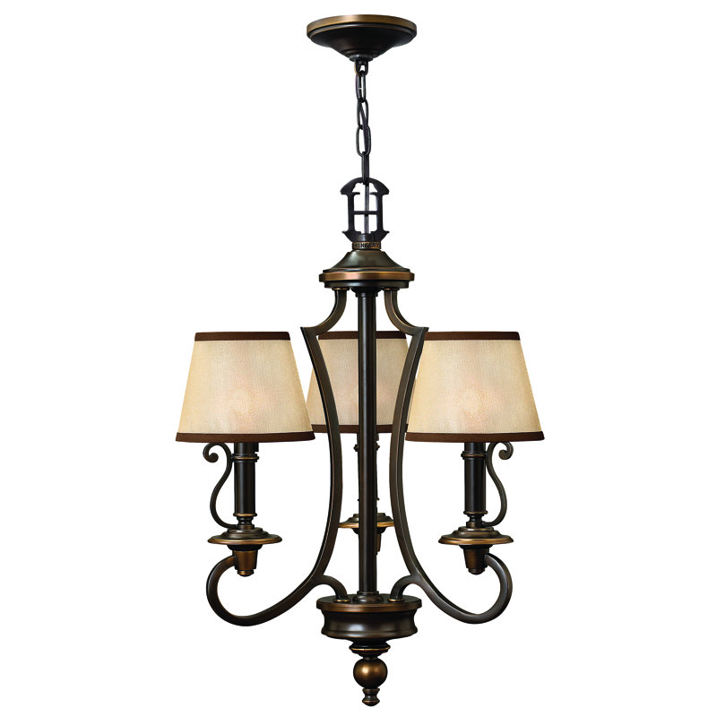 Barkbridge 3 - Light Shaded Chandelier