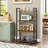 2PCS 47'' Floor Bookcase w/ Shelves Heavy Duty Metal Frame & Anti-Toppling Kits