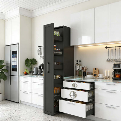 6-Tier Narrow Rolling Cabinet For Kitchen And Small Spaces