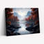 Paysage d'automne, art mural sur toile, ensemble de 1-129061653-129061654