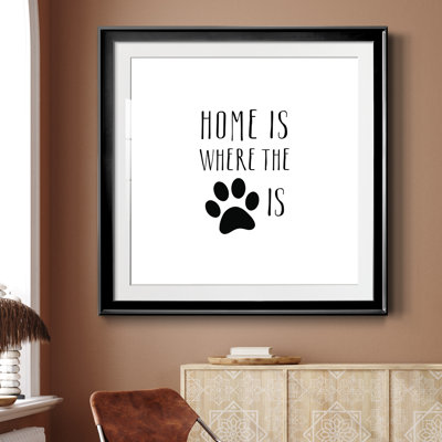 Home is - Cadre photo, impression d'art textuel