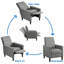 Single Reclining Chair With Adjustable Back & Footrest-846403796