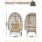 Outdoor Wicker Egg Chair with Stand-1887208571