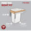 Poubelle escamotable en bois Rev-A-Shelf -93982761-93982762