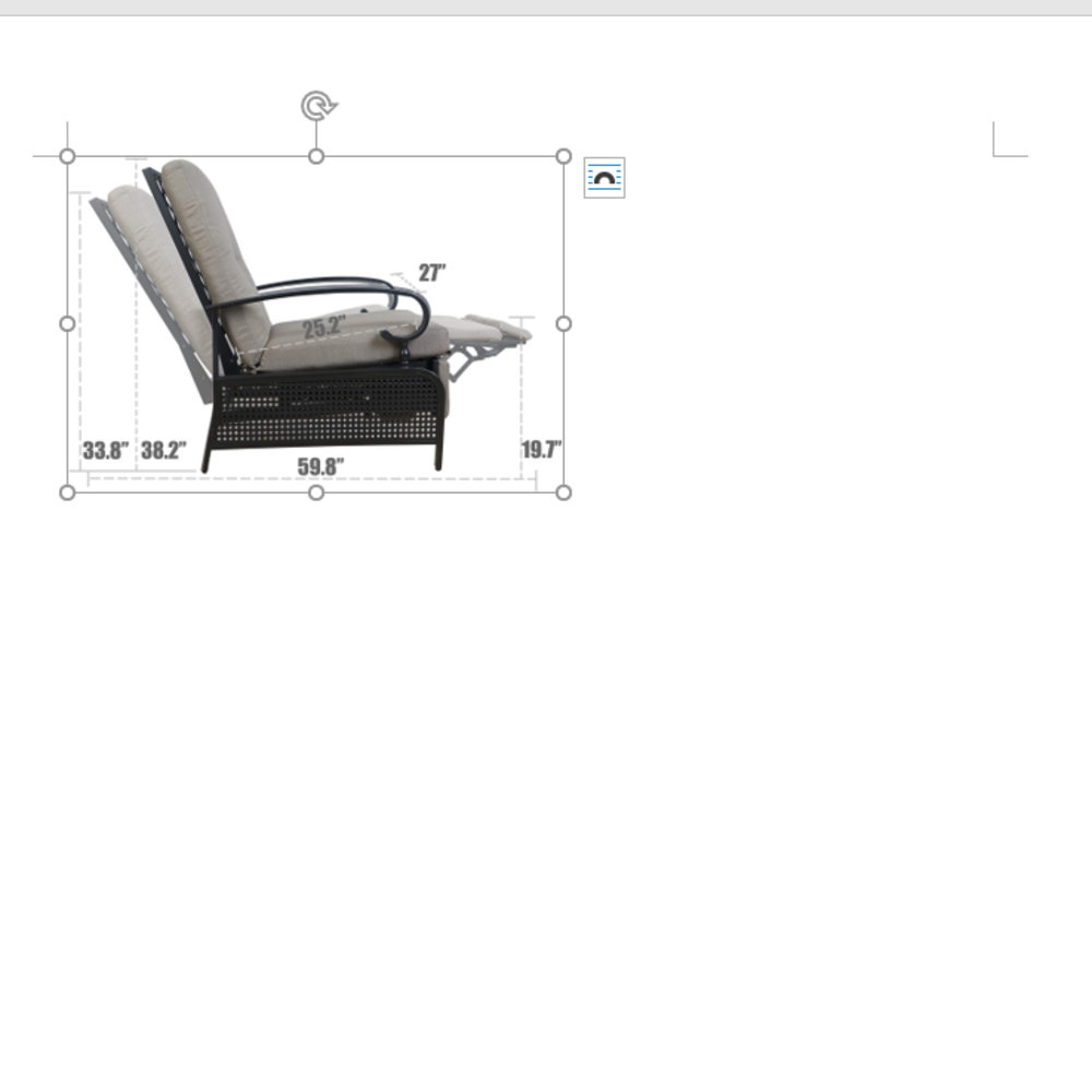 Latitude Run® Aadhira Recliner Patio Chair with Cushions & Reviews