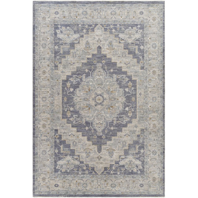 Tapis oriental gris / bleu Dielu