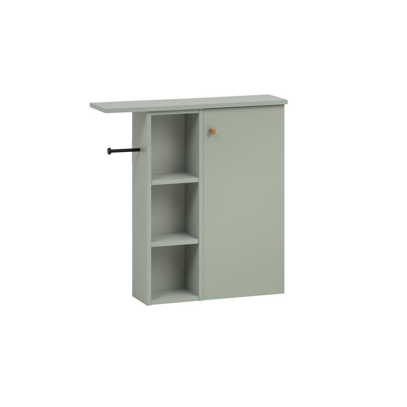 Pyari Wall Mounted Required Bathroom Cabinet, Pistachio