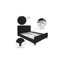 Lit plateforme tapissier capitonné à profil bas Konen-29332055-29332056