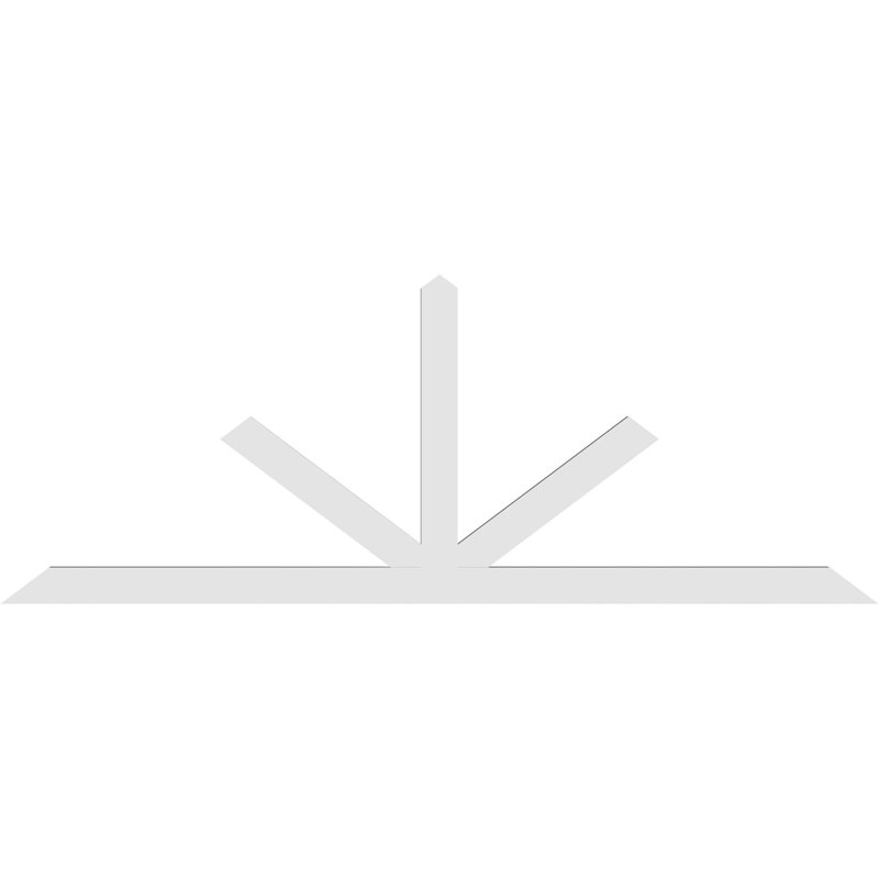 Support à pignon Saratoga, H 36 po x l 96 po (pas: 9/12), P 2 po x F 4 po, PVC