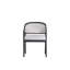 Chaise de salle à manger avec accoudoirs à dossier rembourré H 19,3 po Aliha-1783635928-1811782433