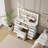 ​​Greyden Makeup Vanity Set with 11 Drawers and Outlets, Dresser with 10X Magnifying Mirror for Bedroom-1381888218